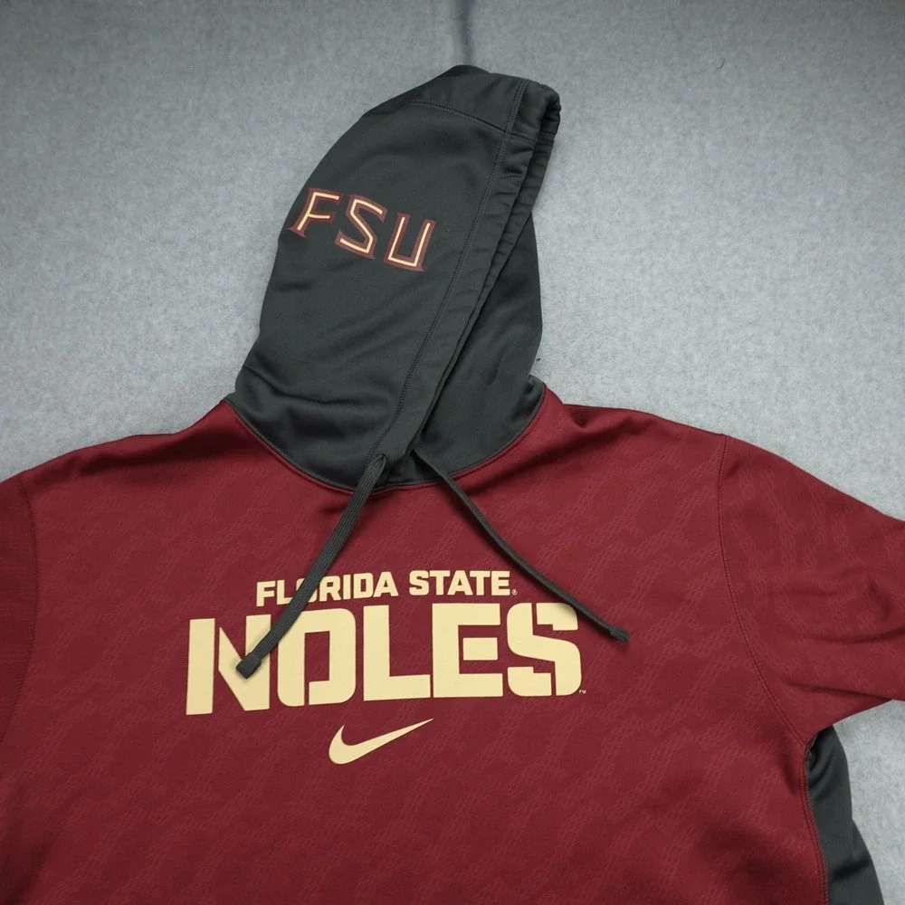 Florida State FSU Seminoles‎ Hoodie Mens XL Maroon Therma-FIT Nike NCAA